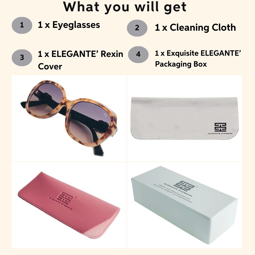 Barbella Animal Print Oversized Sunglasses for Women _11