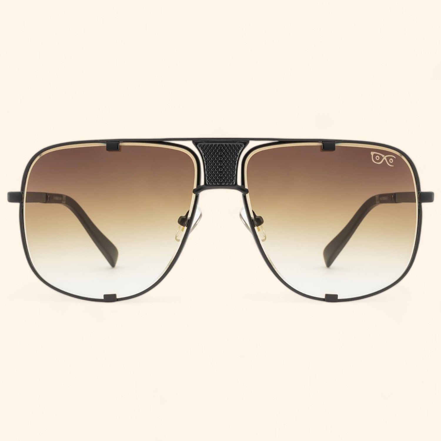 Craftvue Geometric Gradient Sunglasses 87703 Black Brown _1