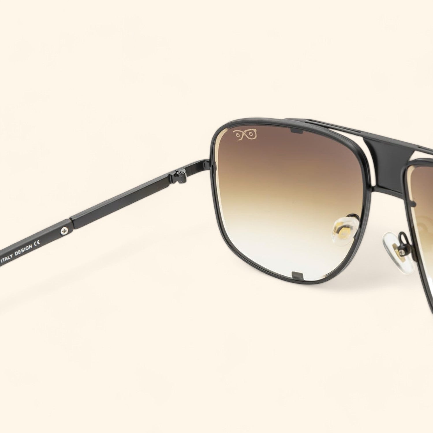 Craftvue Geometric Gradient Sunglasses 87703 Black Brown _4