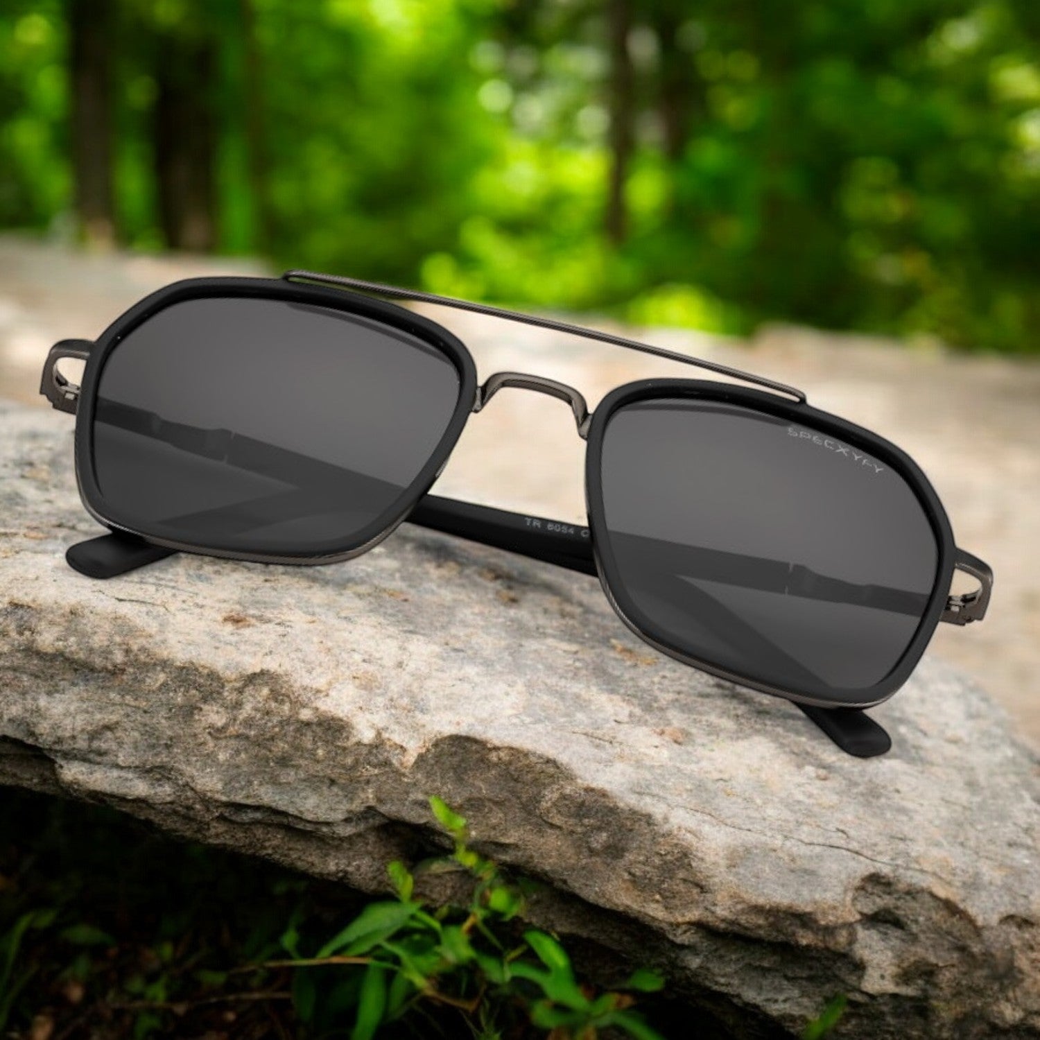 Geoglam Hexagonal Sunglasses
Polarized Black _6