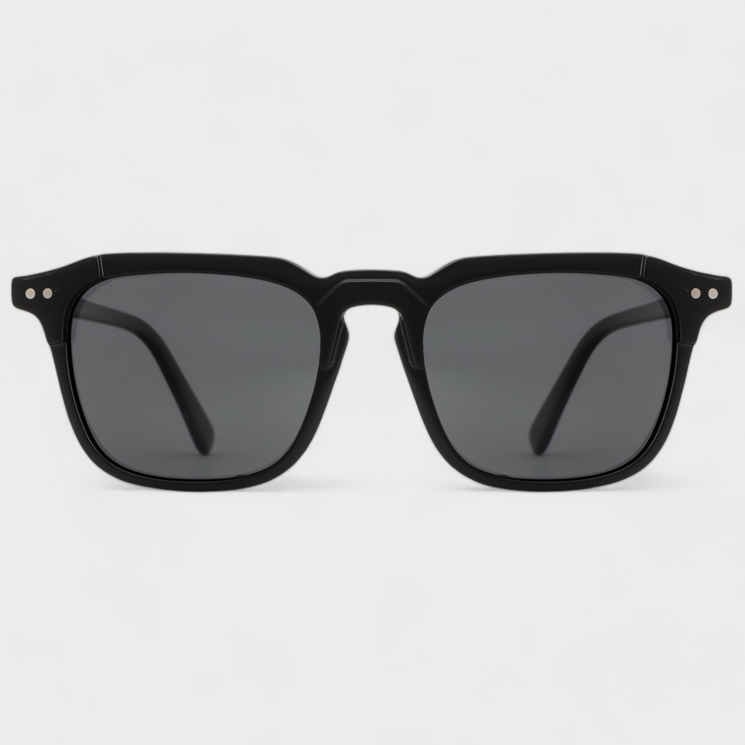 Marquee Metal Core Rectangle Sunglasses Polarized Black _1
