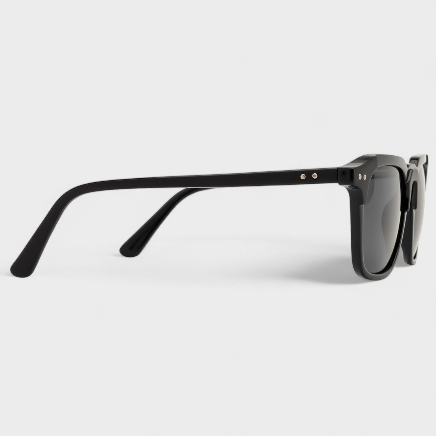 Marquee Metal Core Rectangle Sunglasses Polarized Black _2