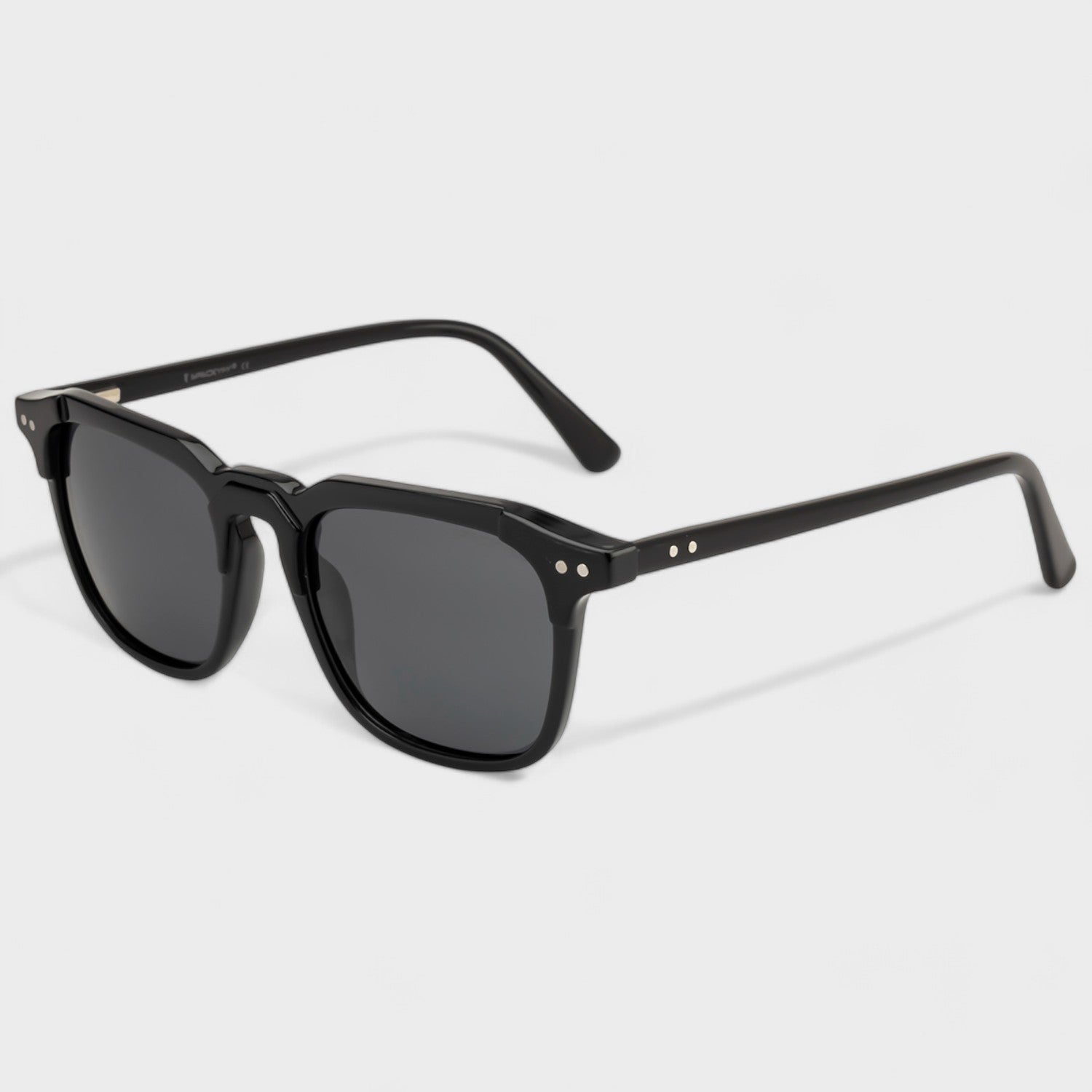 Marquee Metal Core Rectangle Sunglasses Polarized Black _3