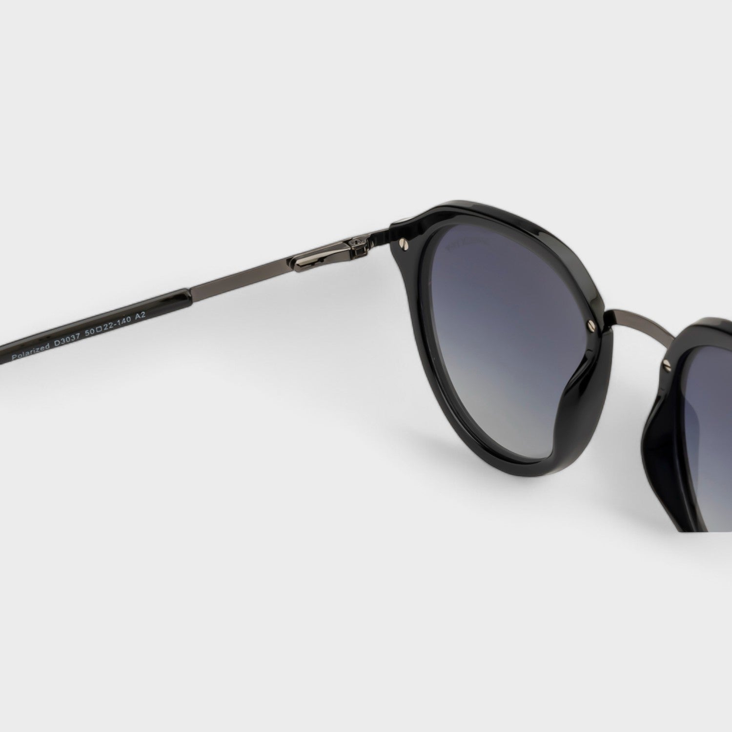 Modern Palindro Round Sunglasses Polarized Grey Gradient Black _5