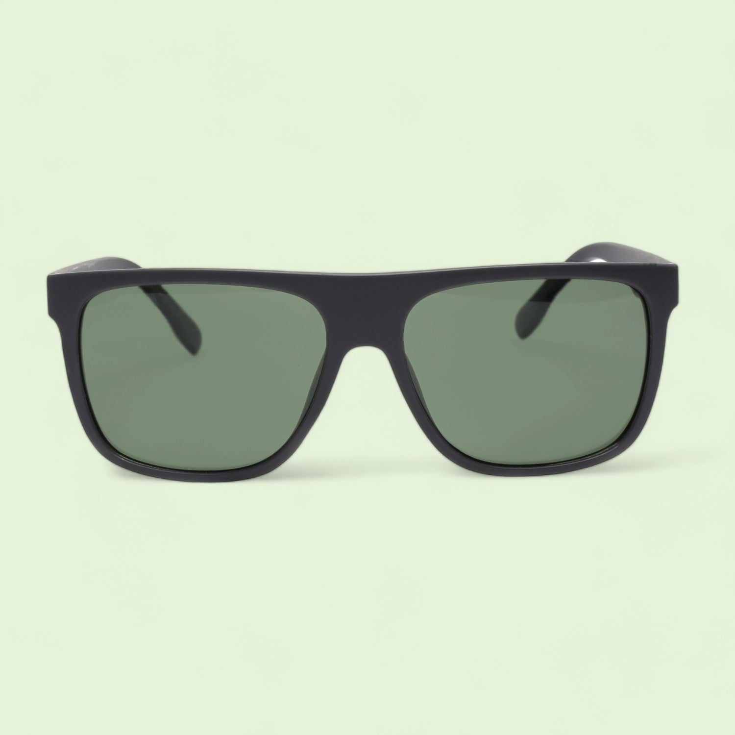 Polar Classic Retro Green Square Polarized Sunglasses _1