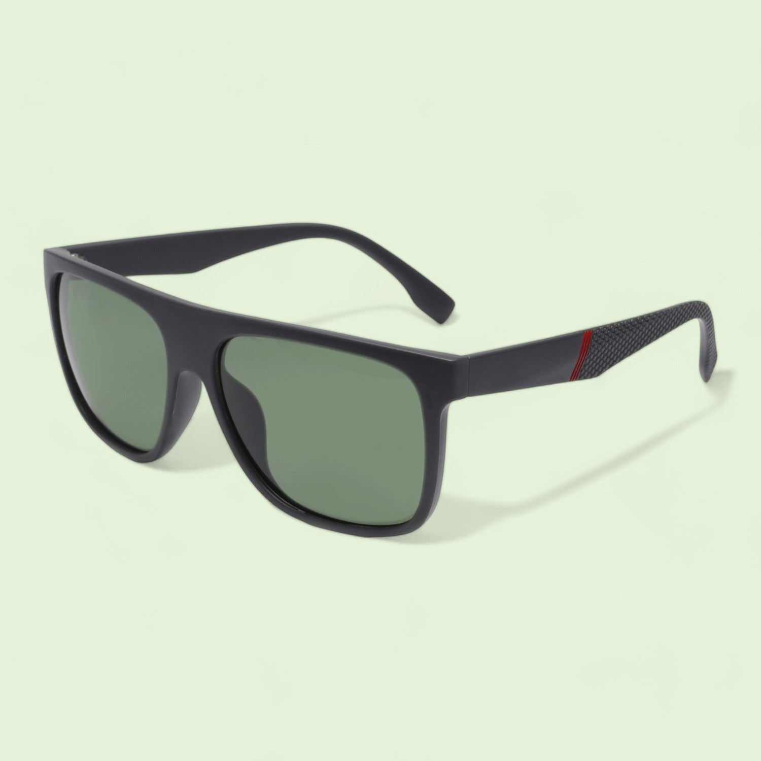 Polar Classic Retro Green Square Polarized Sunglasses _2