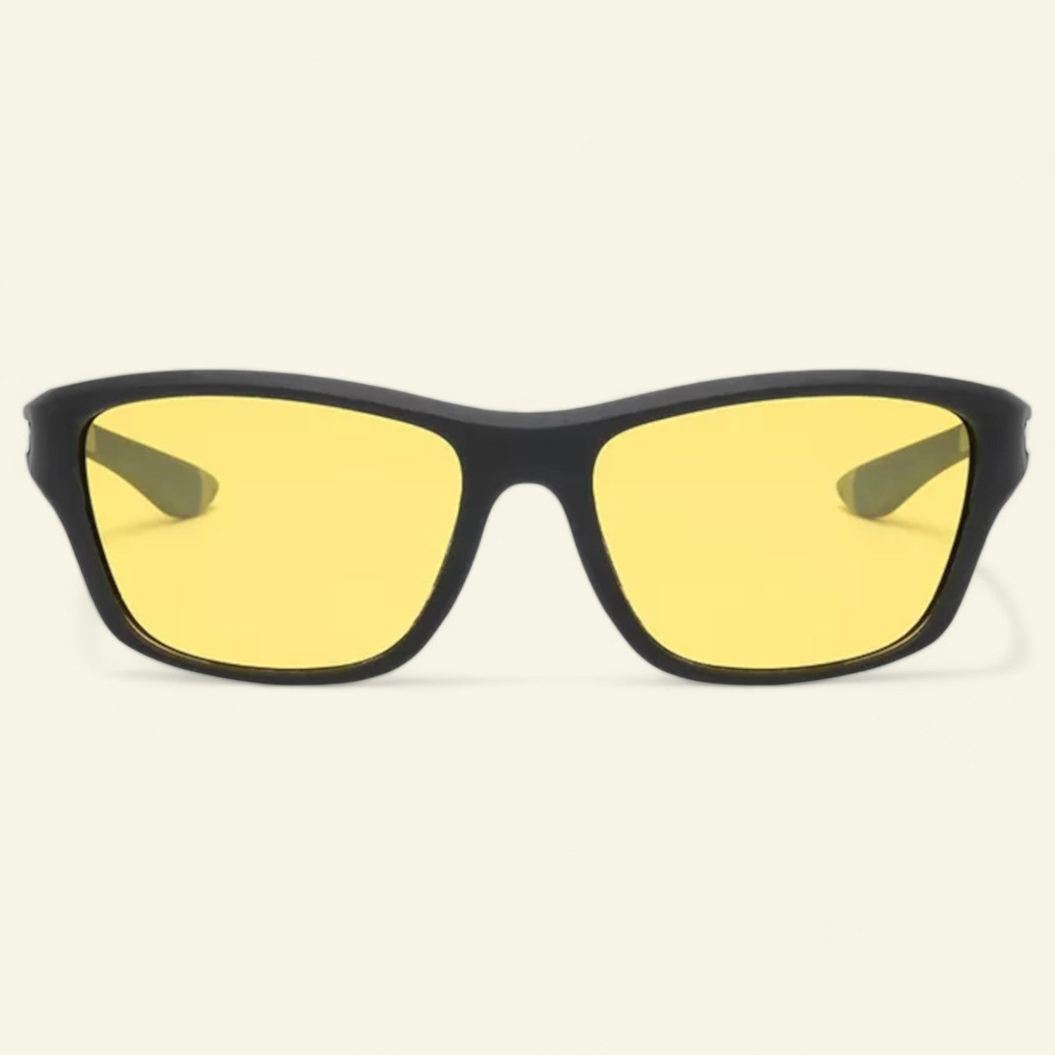 Sports Wrap Around Yellow Night Driving Polarized Sunglasses _1