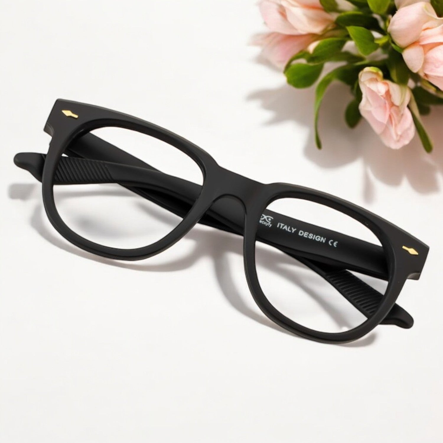 Tuffy Computer Anti Blue Light Glasses Broad Round Matte Black _5