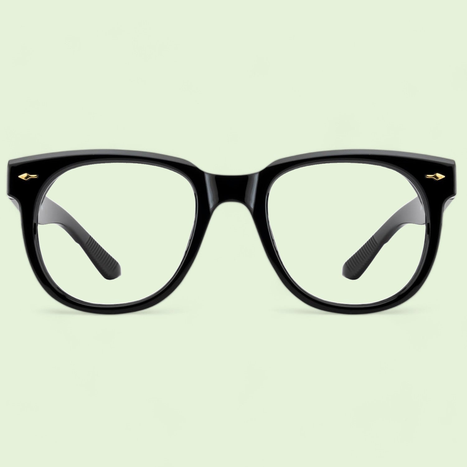 Tuffy Computer Anti Blue Light Glasses Broad Round Shine Black _1