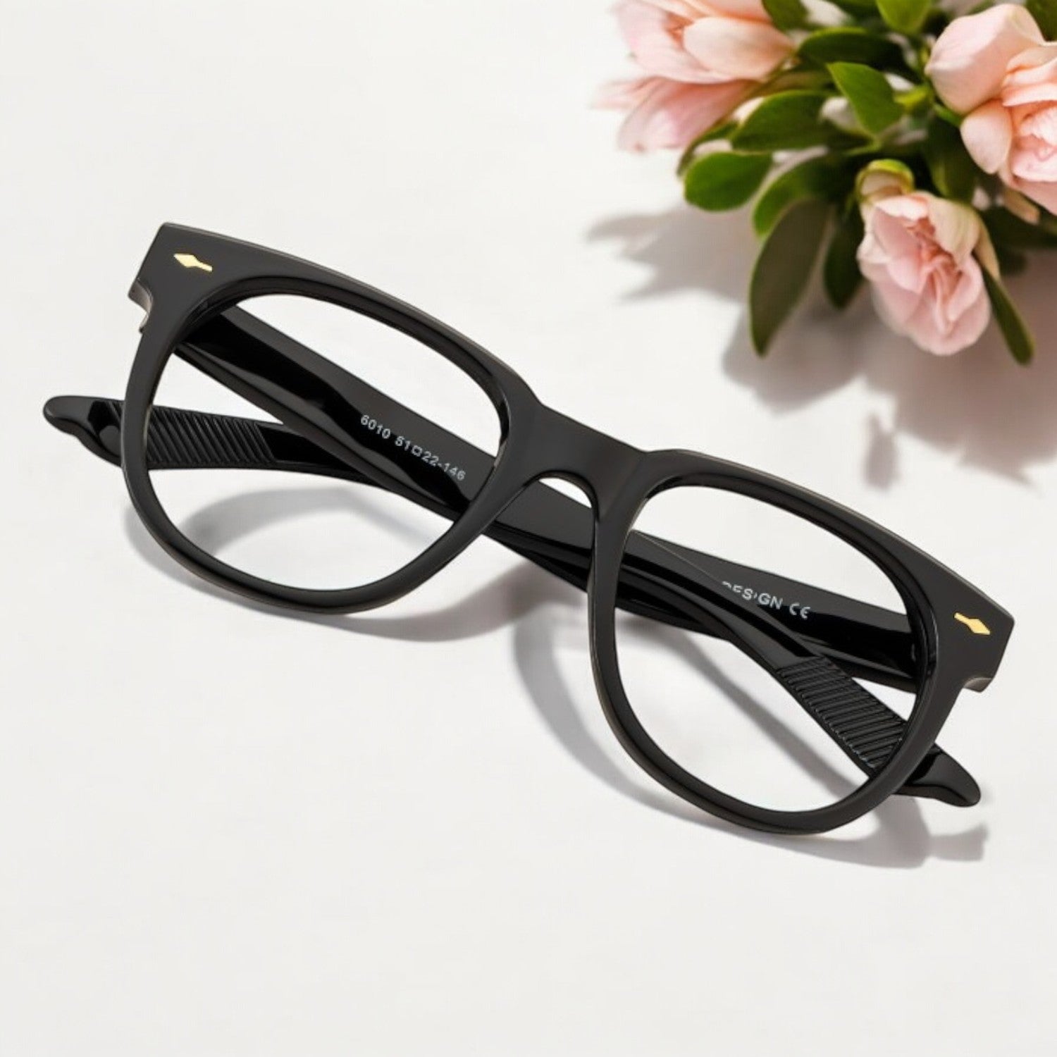 Tuffy Computer Anti Blue Light Glasses Broad Round Shine Black _5