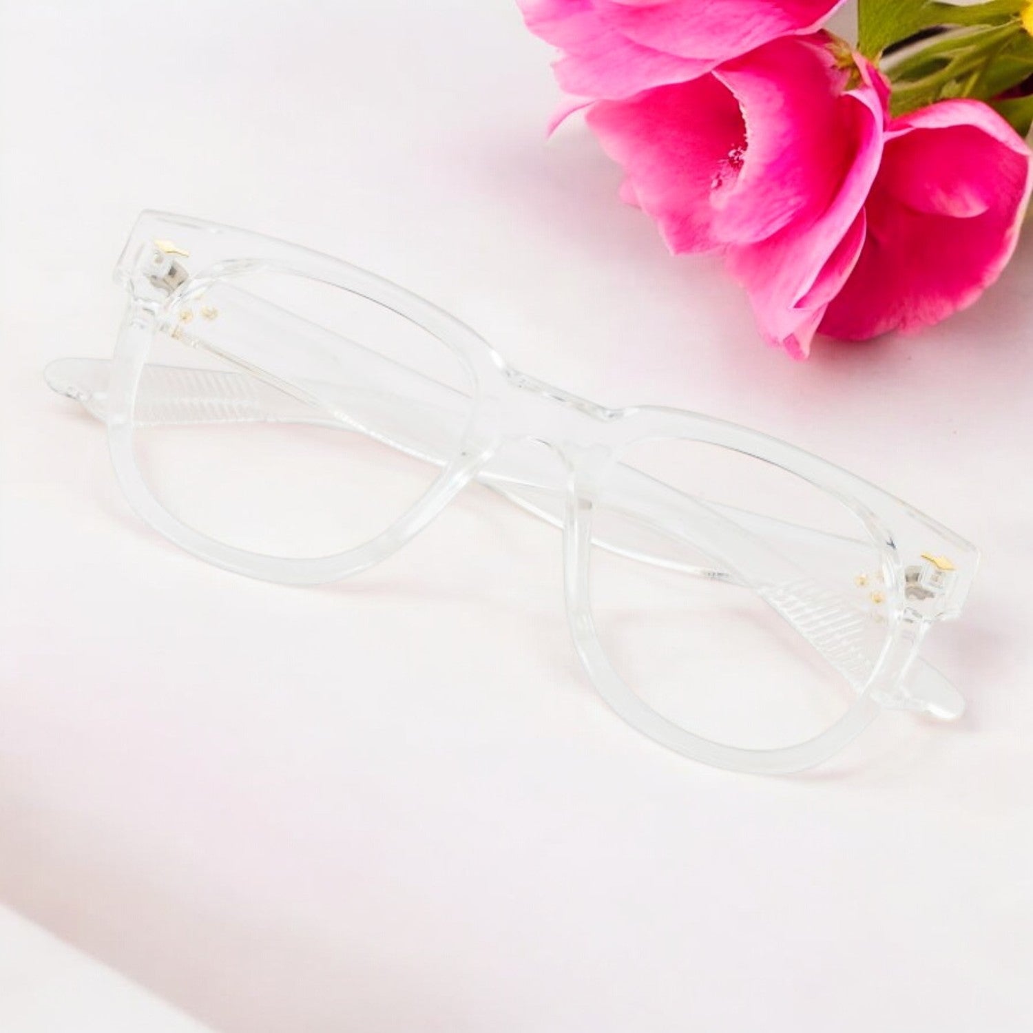 Tuffy Computer Anti Blue Light Glasses Broad Round Transparent _5