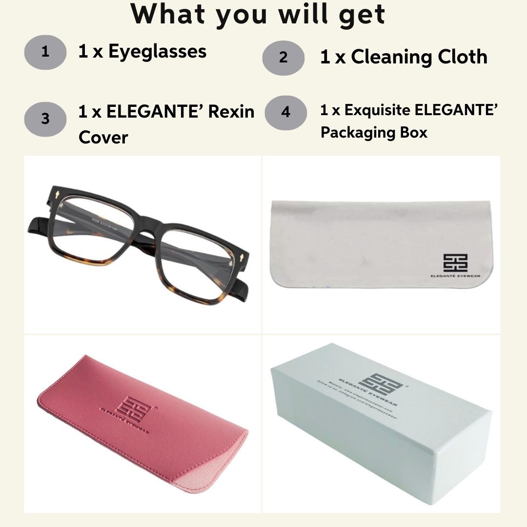 Tuffy Computer Anti Blue Light Glasses Broad Square Animal Print _6