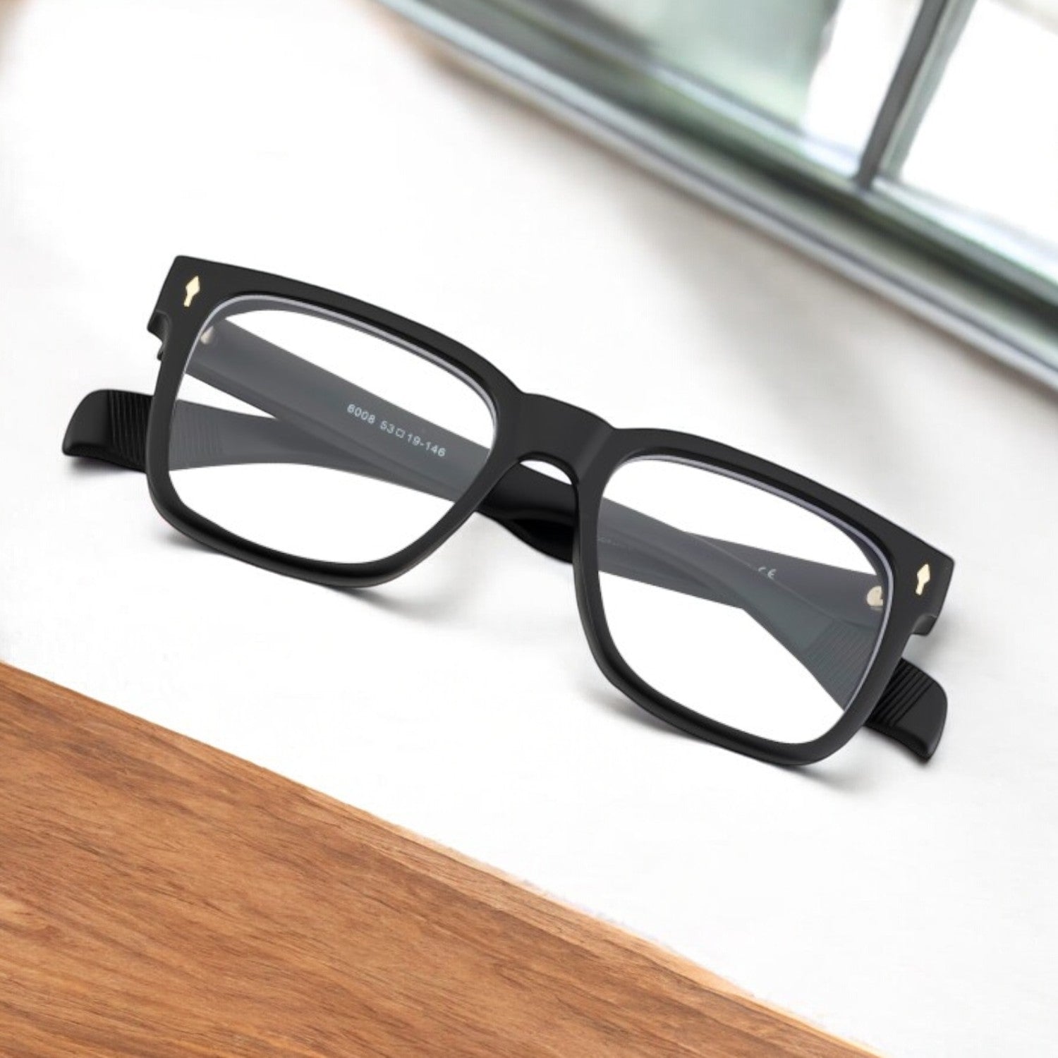 Tuffy Computer Anti Blue Light Glasses Broad Square Matte Black _2