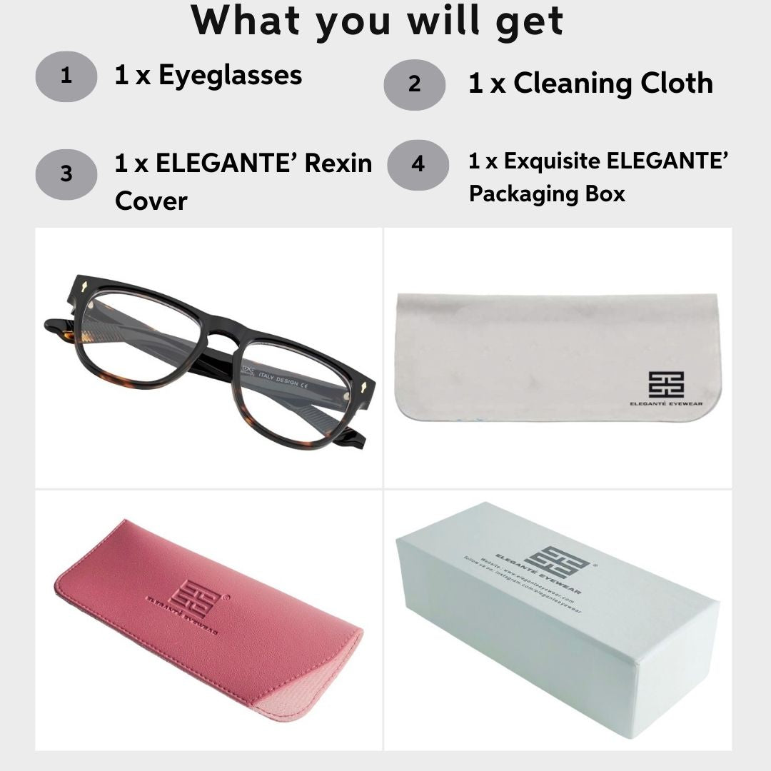 Tuffy Computer Anti Blue Light Glasses Geometric Animal Print _4