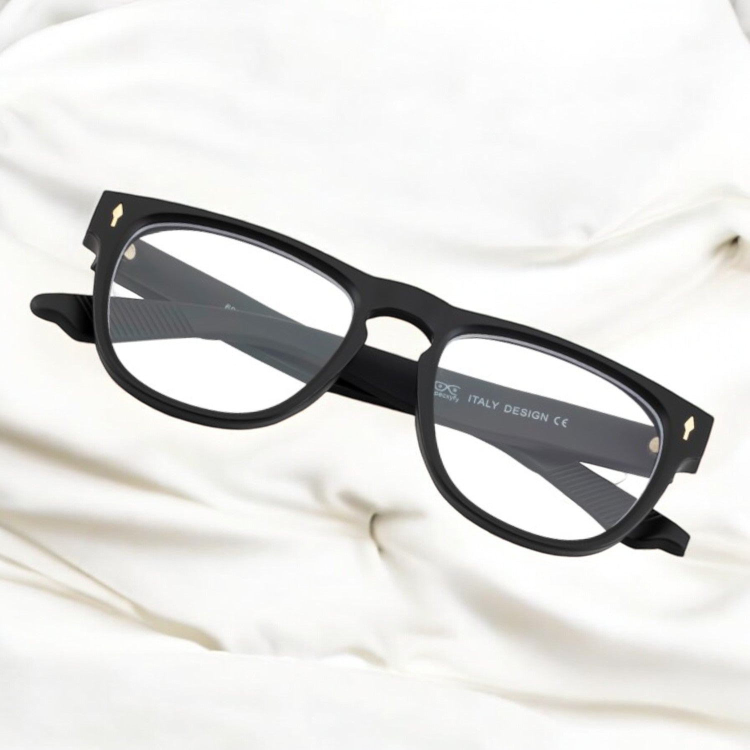 Tuffy Computer Anti Blue Light Glasses Geometric Matte Black _5