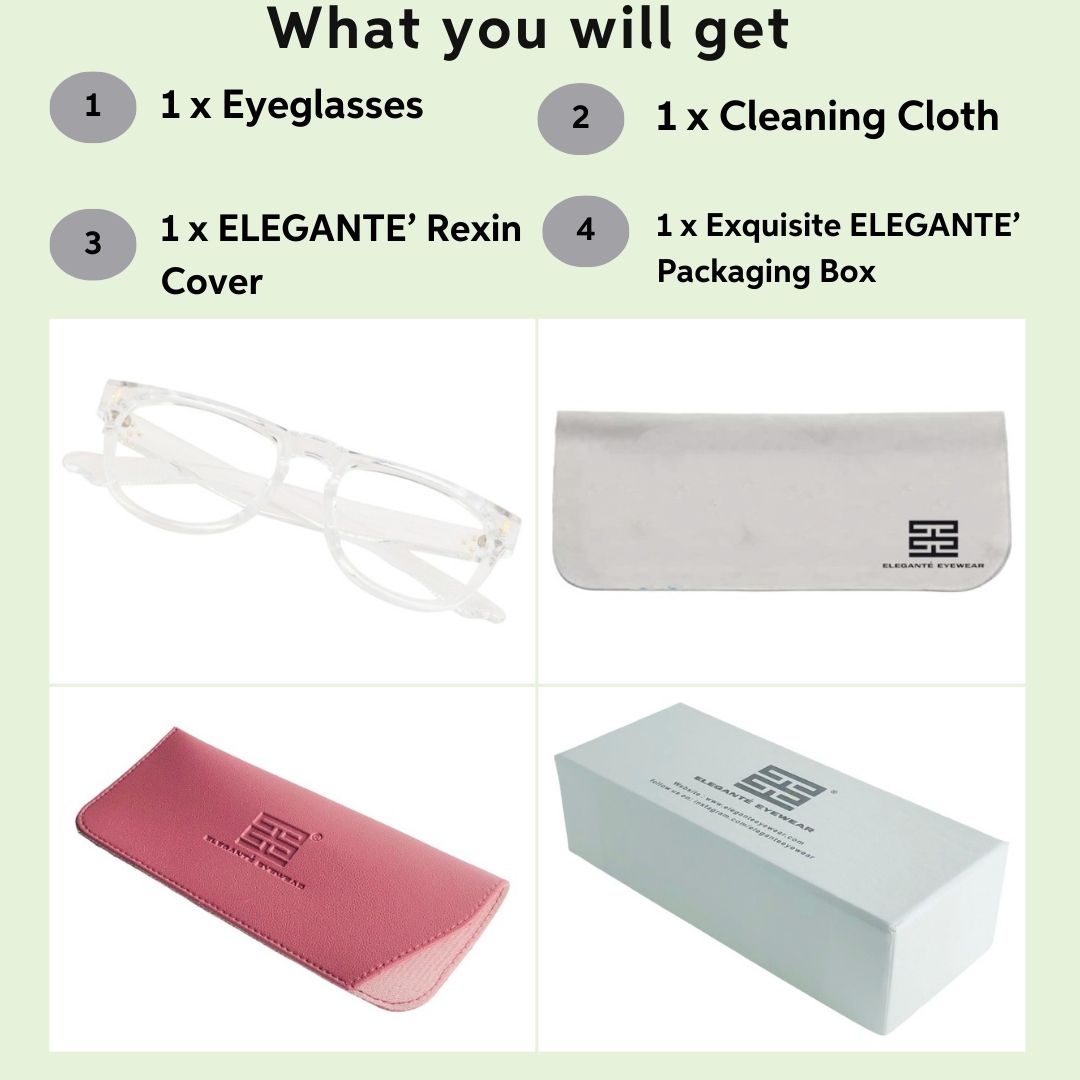 Tuffy Computer Anti Blue Light Glasses Geometric Transparent _6