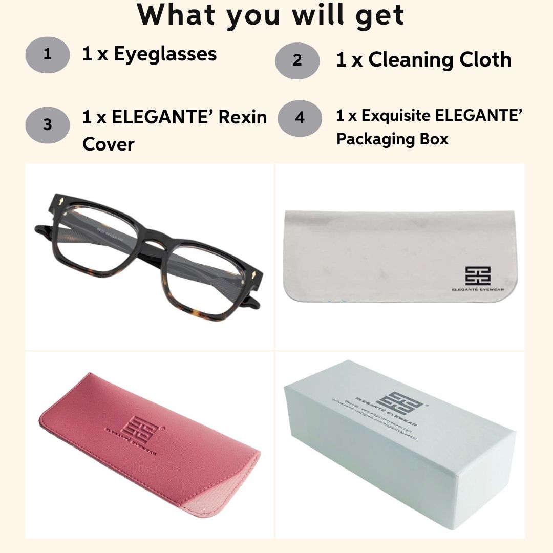 Tuffy Computer Anti Blue Light Glasses Hexagonal Animal Print _6