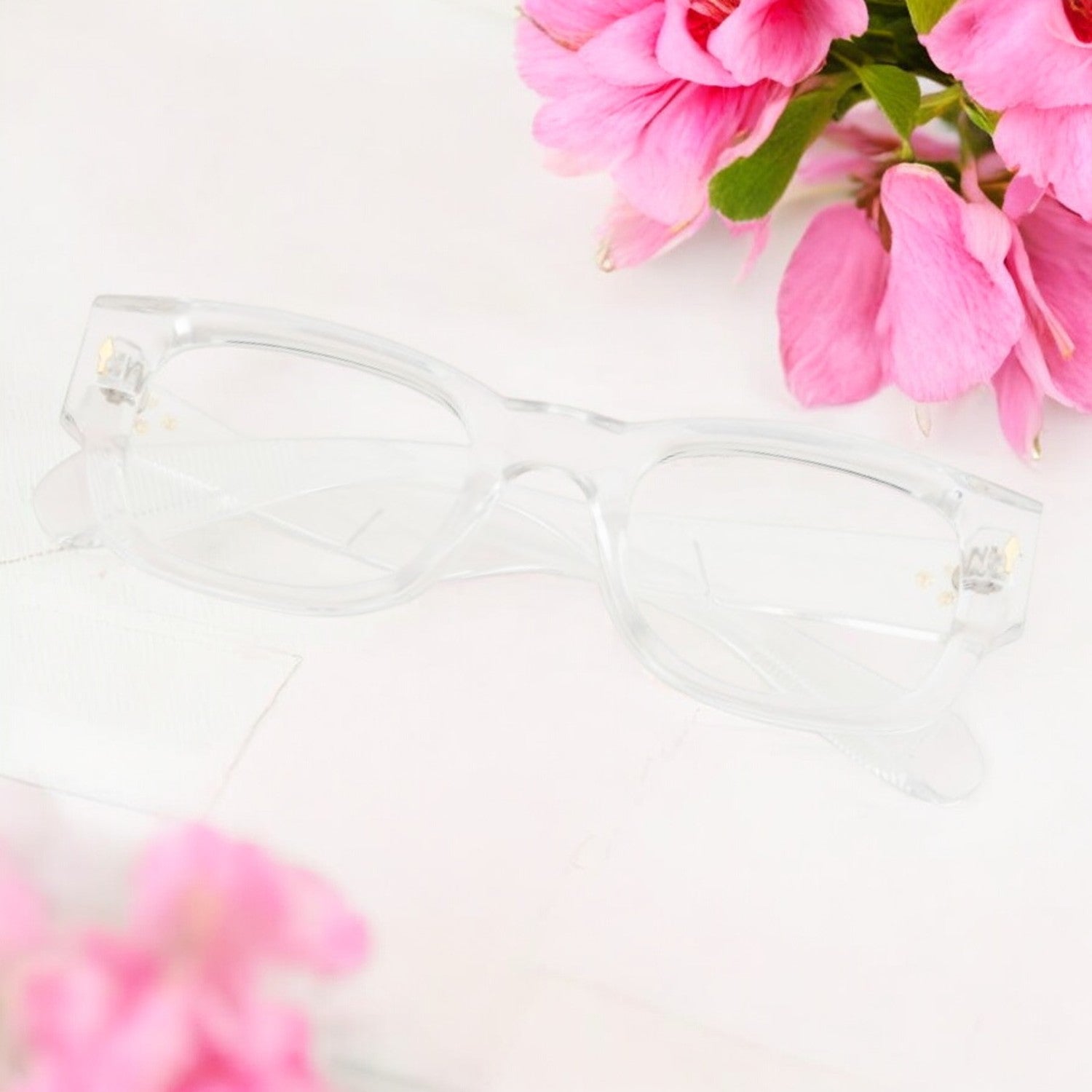 Tuffy Computer Anti Blue Light Glasses Narrow Rectangular Transparent _5