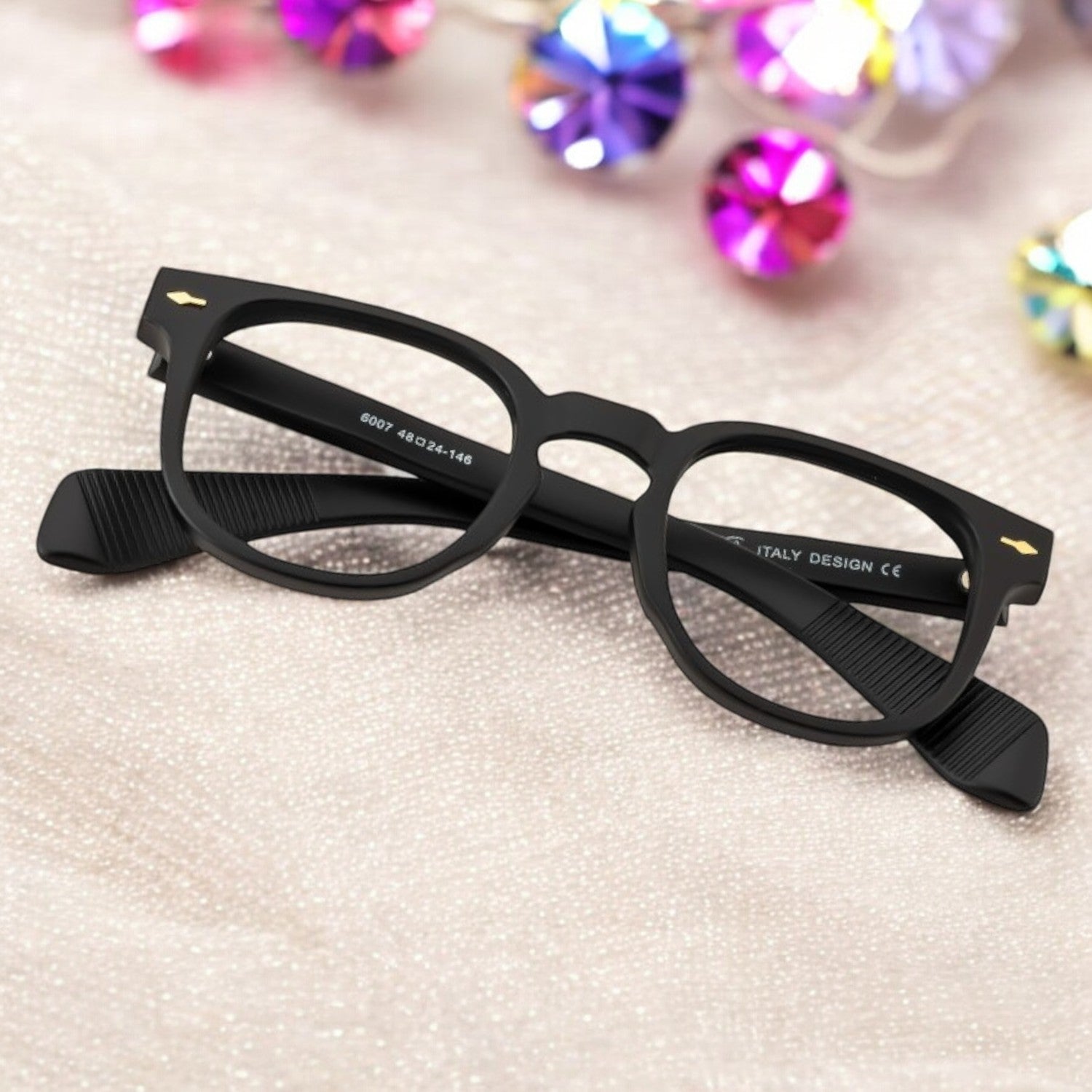 Tuffy Computer Anti Blue Light Glasses Round Matte Black _5