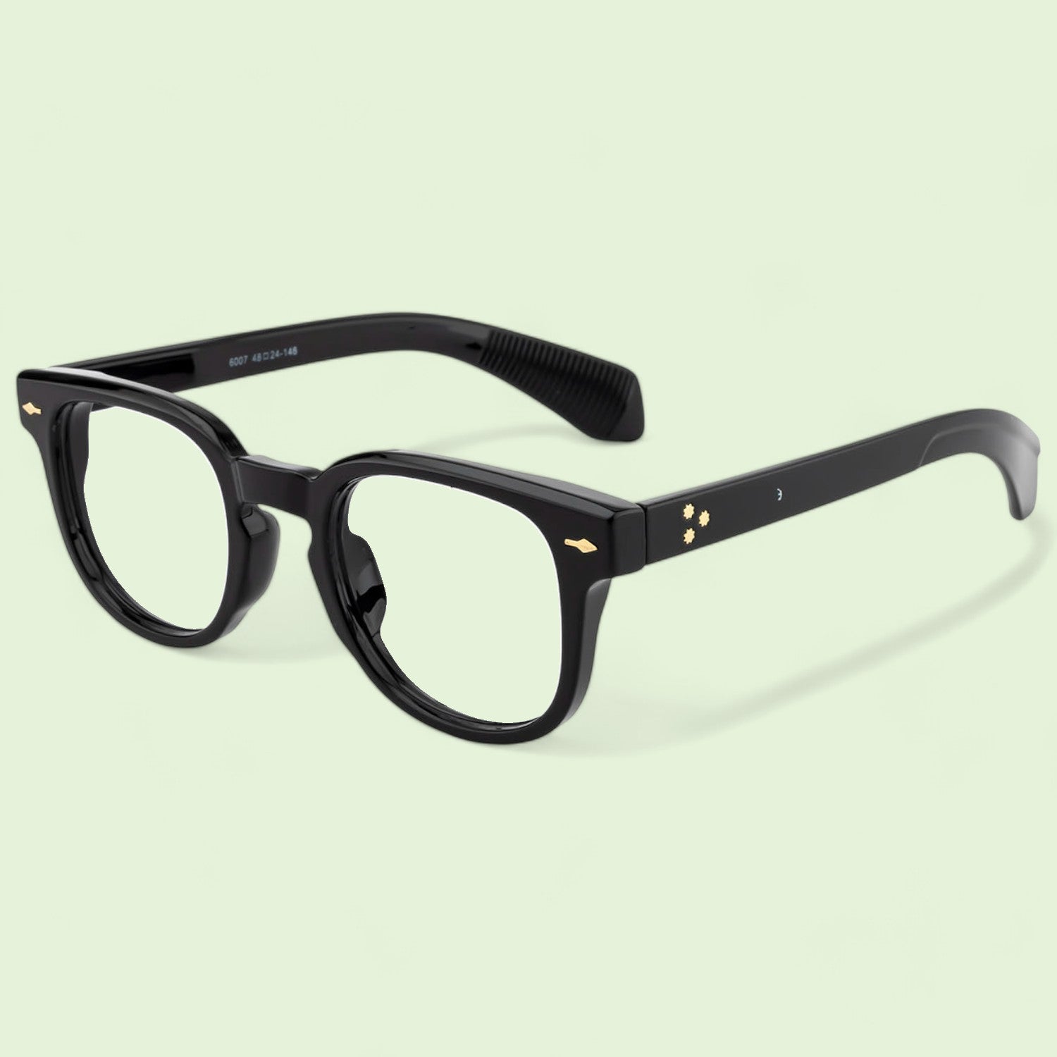 Tuffy Computer Anti Blue Light Glasses Round Shine Black _2