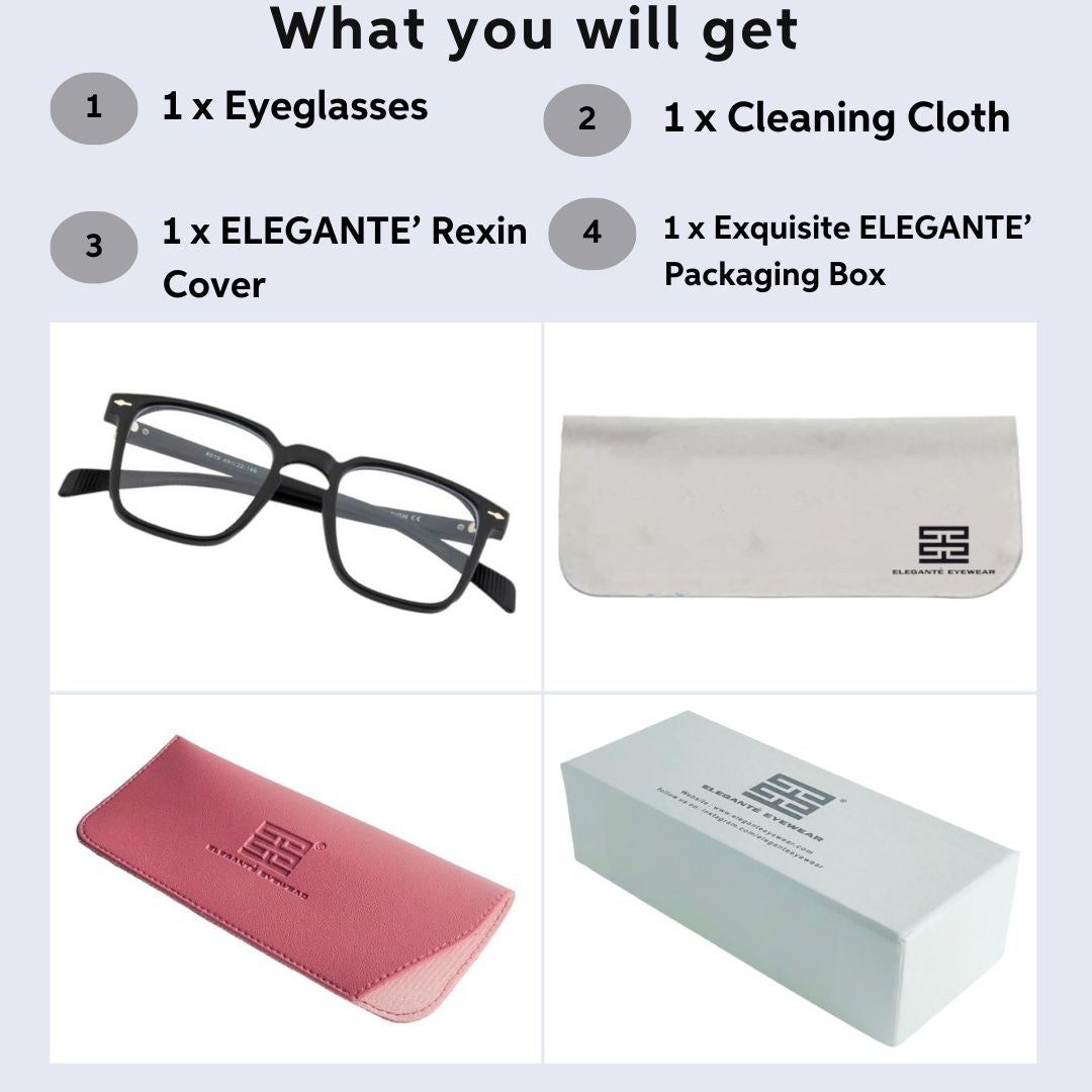 Tuffy Computer Anti Blue Light Glasses Wayfrer Matte Black _6