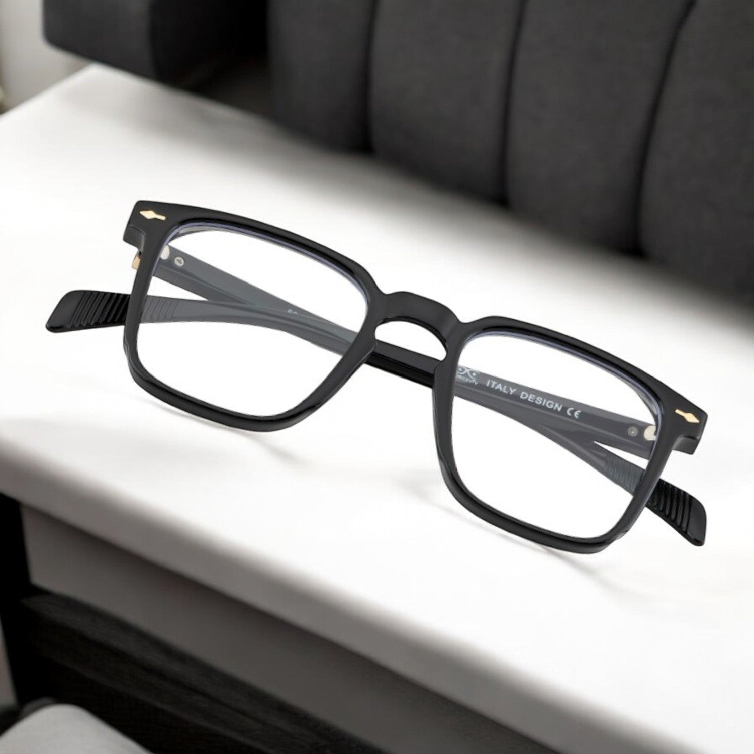 Tuffy Computer Anti Blue Light Glasses Wayfrer Shine Black _5