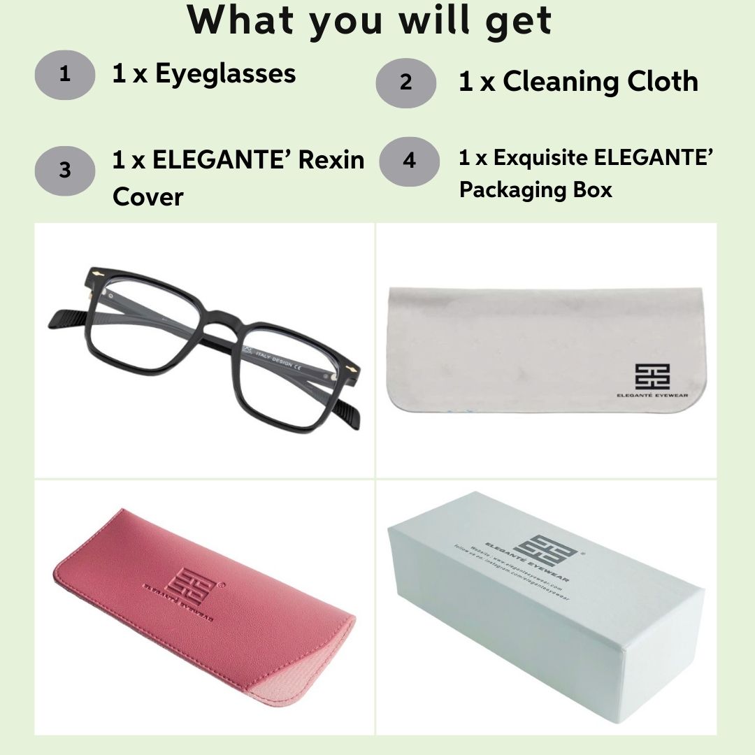 Tuffy Computer Anti Blue Light Glasses Wayfrer Shine Black _6