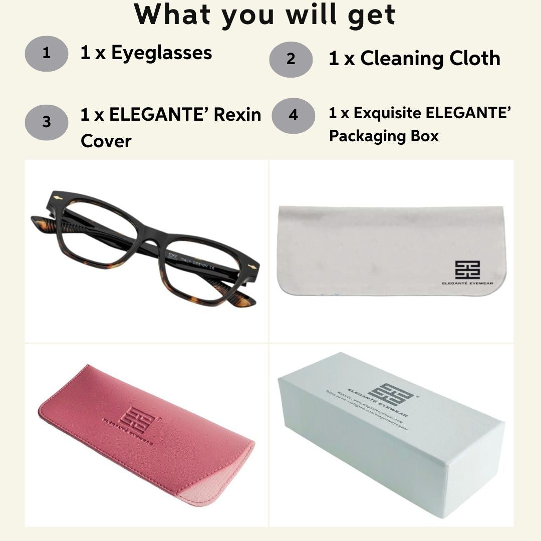 Tuffy Computer Anti Blue Light Glasses for Women Cateye Animal Print _3