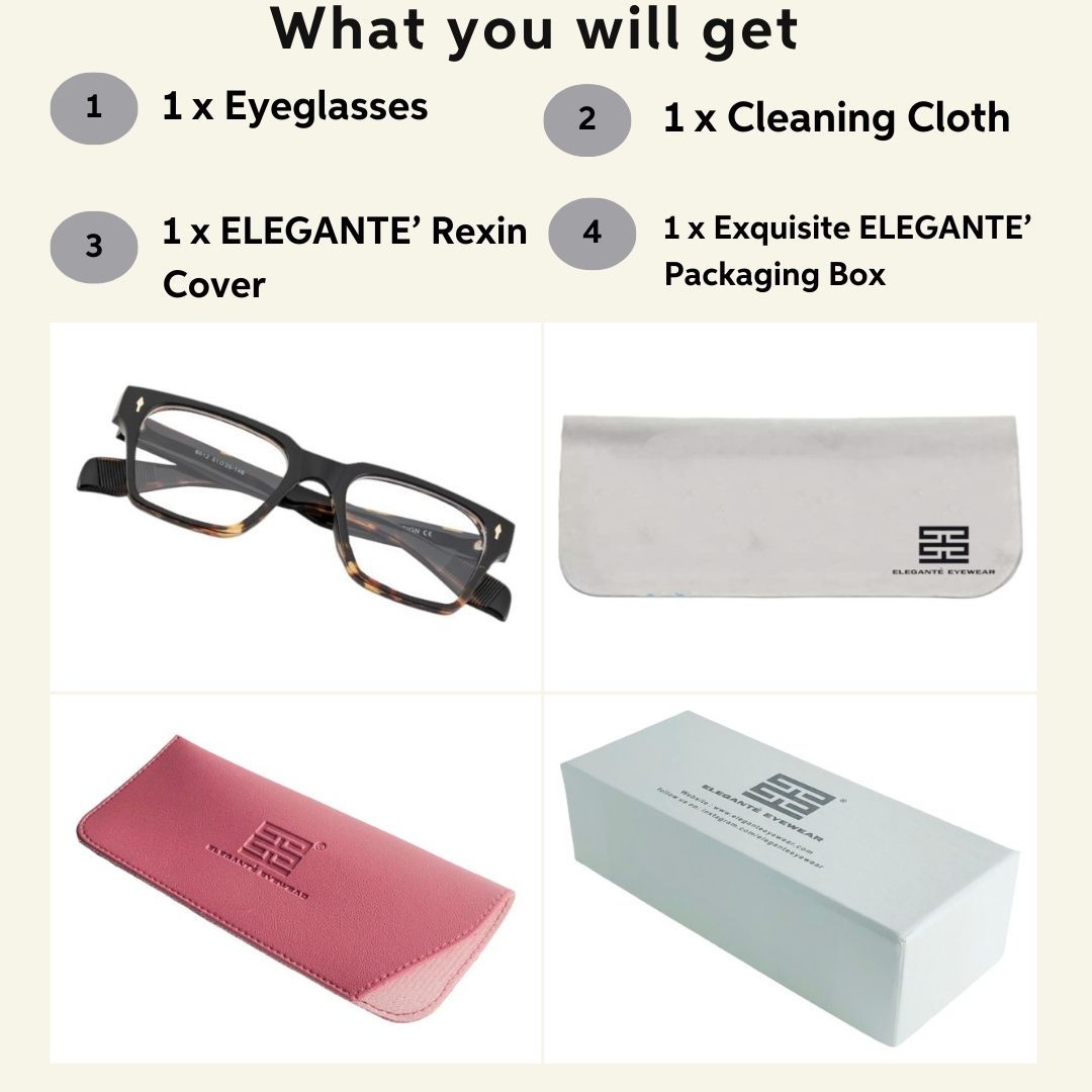 Tuffy Computer Blue Light Filter Glasses Rectangle Animal Print _6