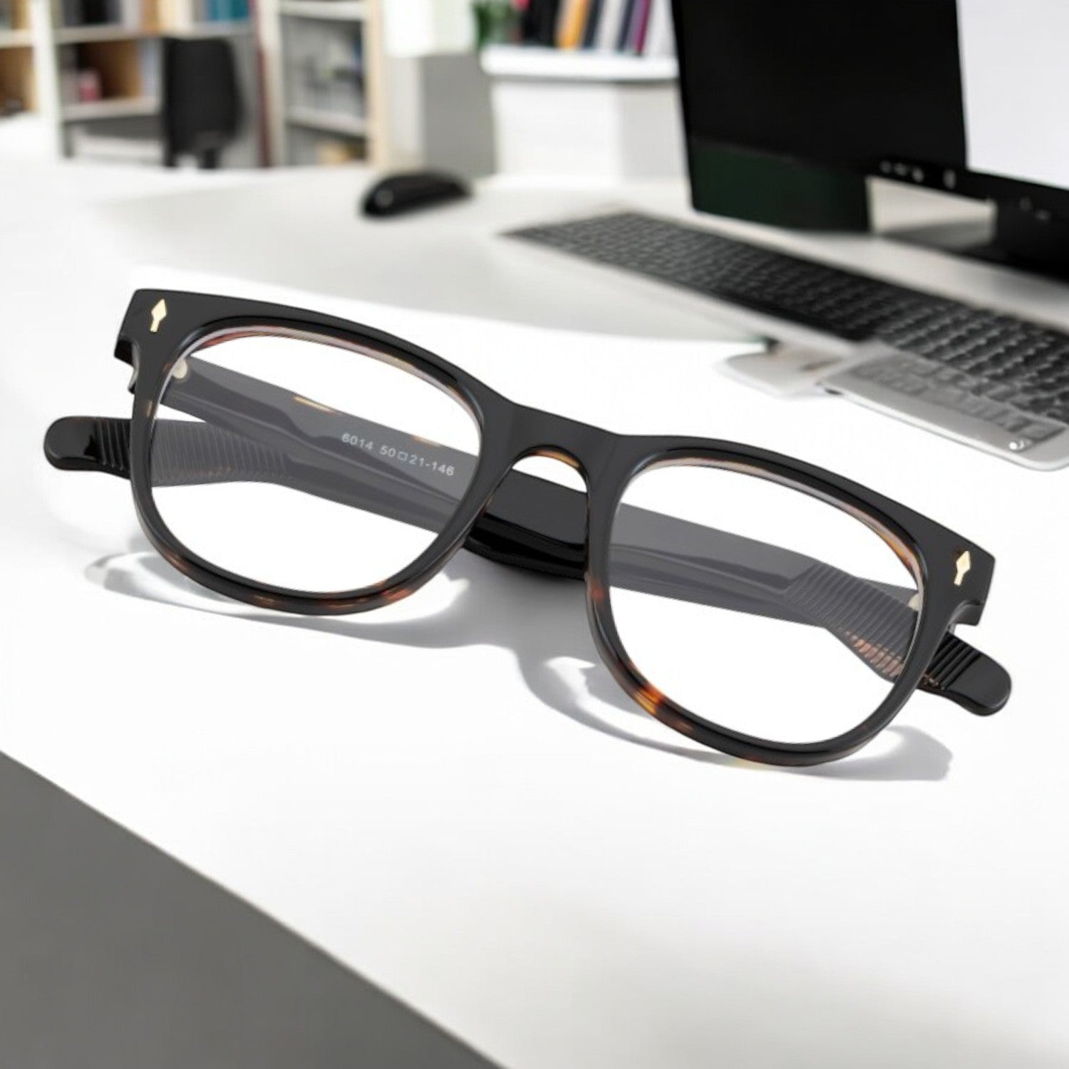 Tuffy Computer Blue Light Filter Glasses Square Animal Print _5