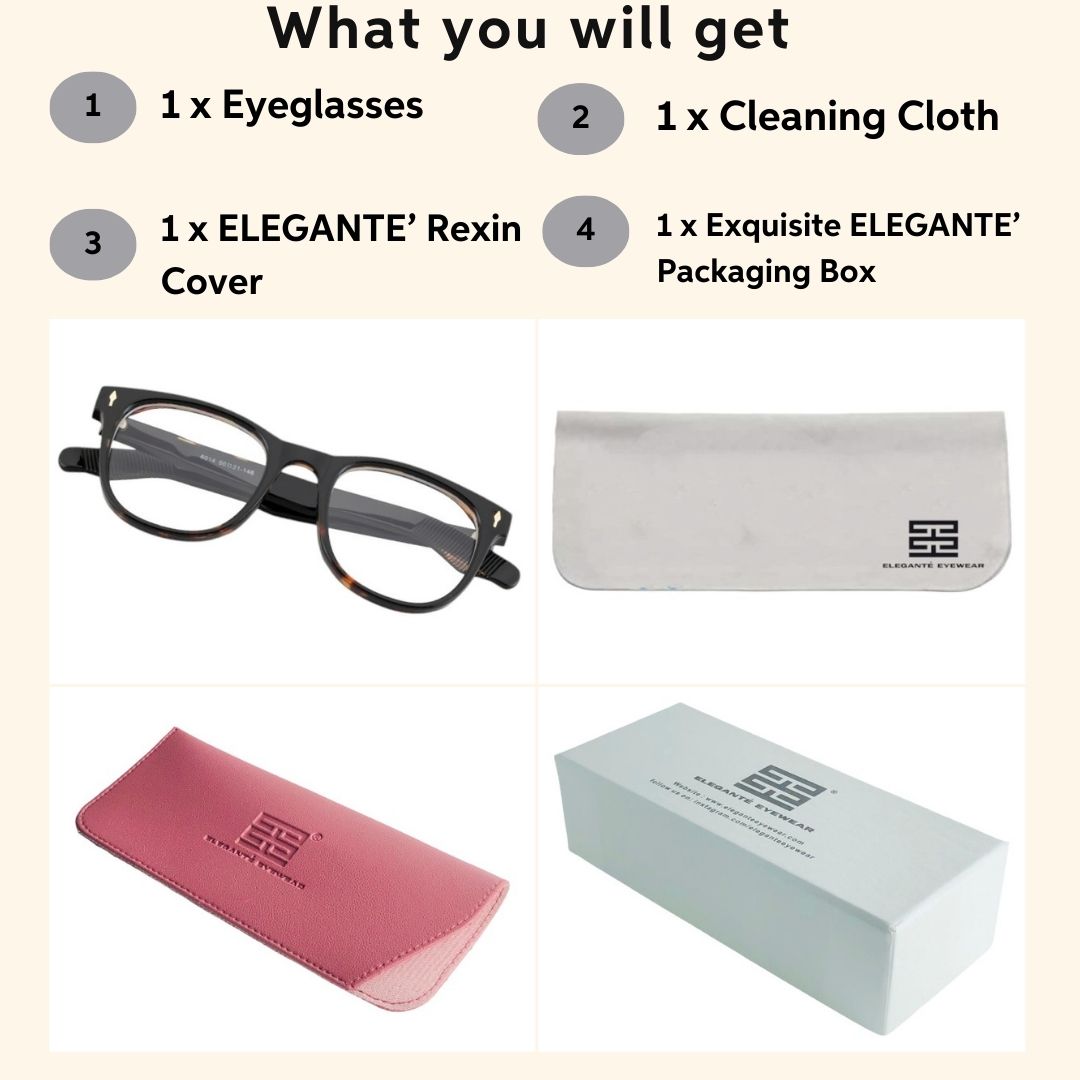 Tuffy Computer Blue Light Filter Glasses Square Animal Print _6