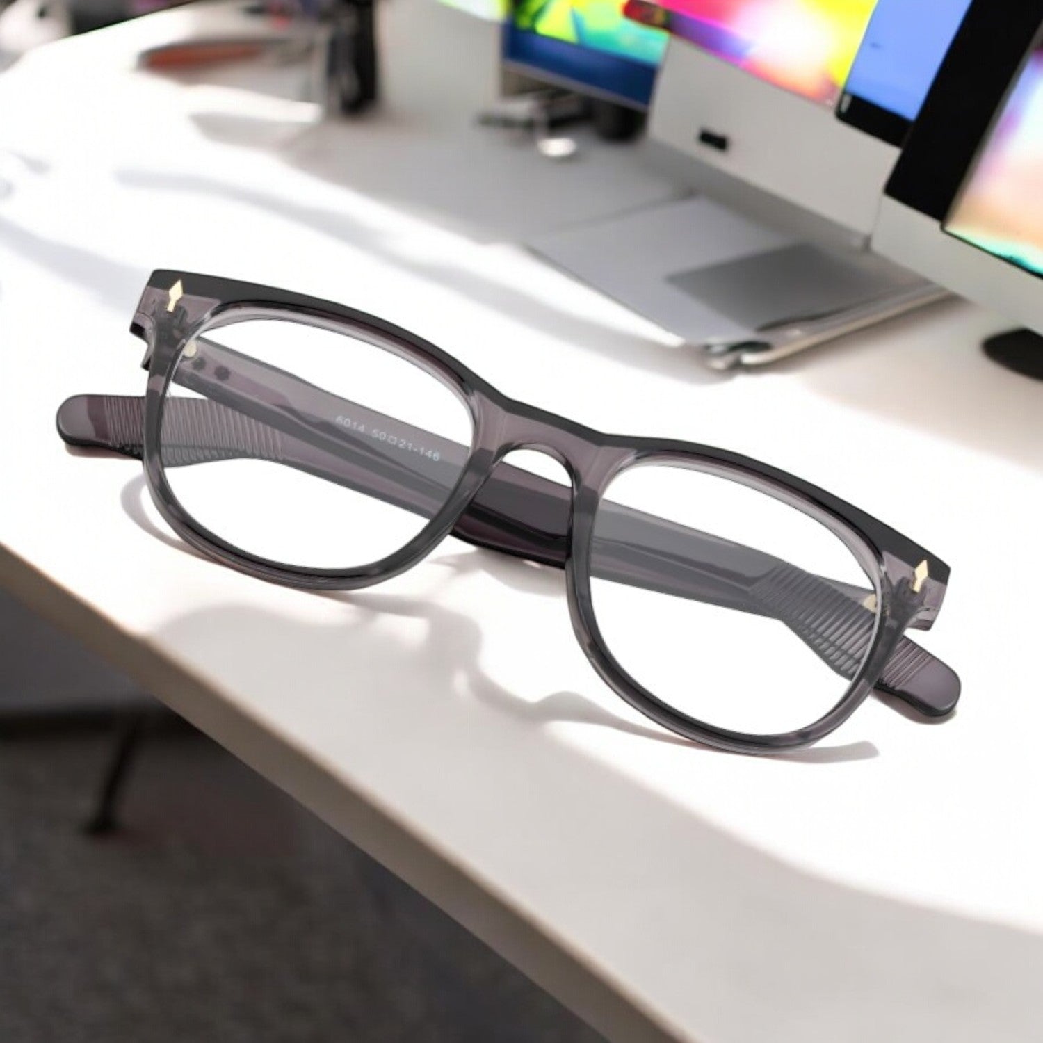 Tuffy Computer Blue Light Filter Glasses Square Grey _5