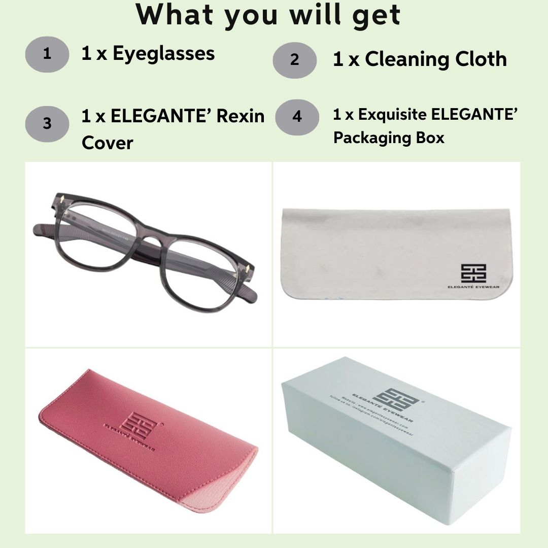 Tuffy Computer Blue Light Filter Glasses Square Grey _6