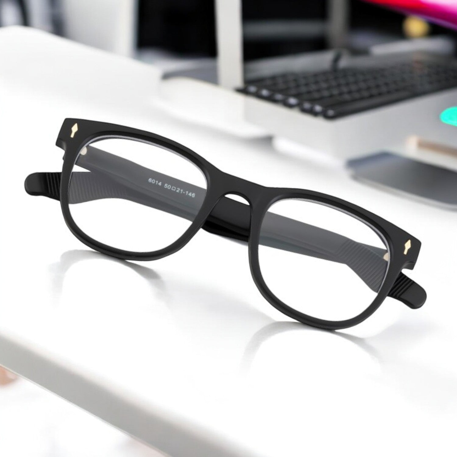 Tuffy Computer Blue Light Filter Glasses Square Matte Black _3