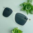 Ozora Polarized Transparent Grey Wayfarer Sunglasses