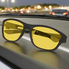 Sports Wrap Around Yellow Night Driving Polarized Sunglasses _2