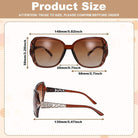 Han Edition Designer Brown Oversized Sunglasses