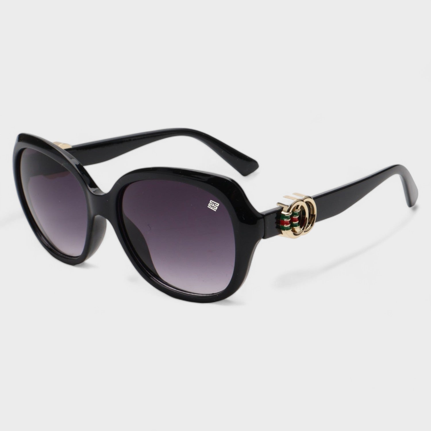 Barbella Black Oversized Sunglasses for Women _1