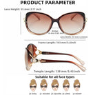 Sibluna Trendy Oval Brown Sunglasses For Women