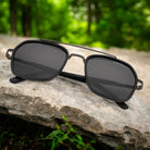 Geoglam Hexagonal Sunglasses 
Polarized Black _6