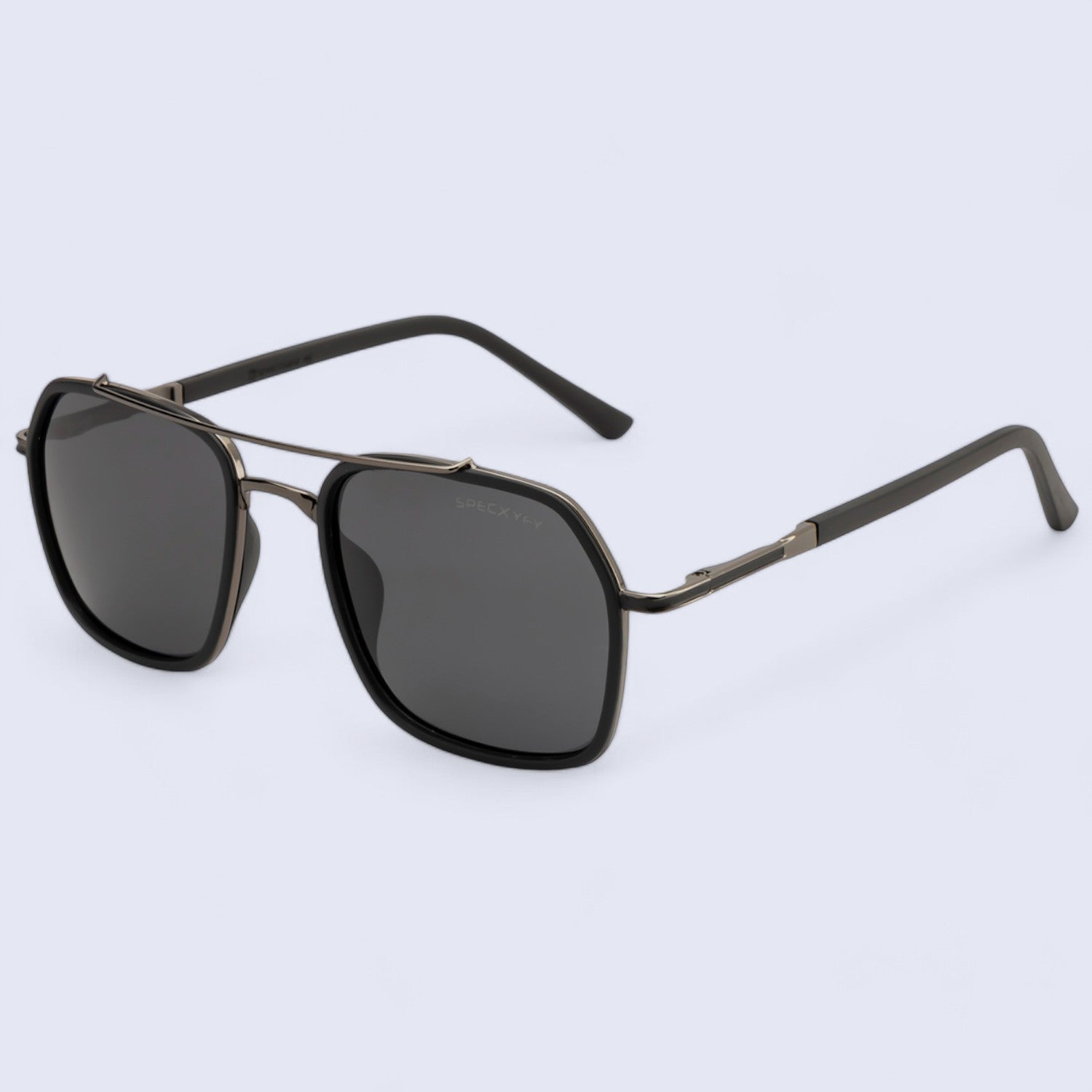 Geoglam Hexagonal Sunglasses Polarized Black _3