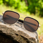 Geoglam Square Sunglasses Polarized Brown _6