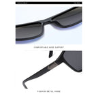 JUSTIN Men Square Green Polarization Sunglasses _3