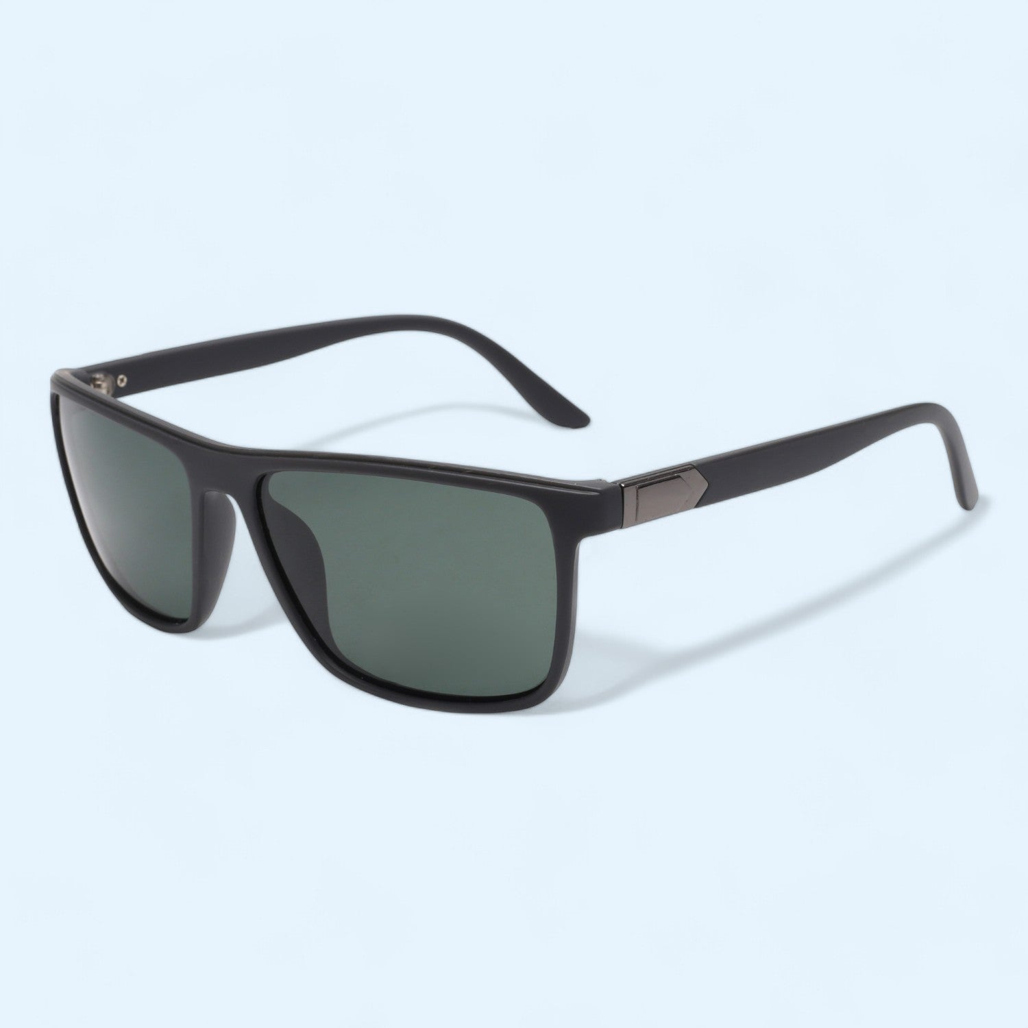 JUSTIN Men Square Green Polarization Sunglasses _2