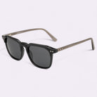 Marquee Metal Core Rectangle Sunglasses Polarized Gray Black _3