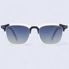 Marquee Metal Core Rectangle Sunglasses Polarized White Blue _1