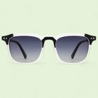Marquee Metal Core Rectangle Sunglasses Polarized White Gray _1