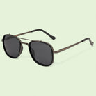 Modern Dapper Square Sunglasses Polarized Black _3