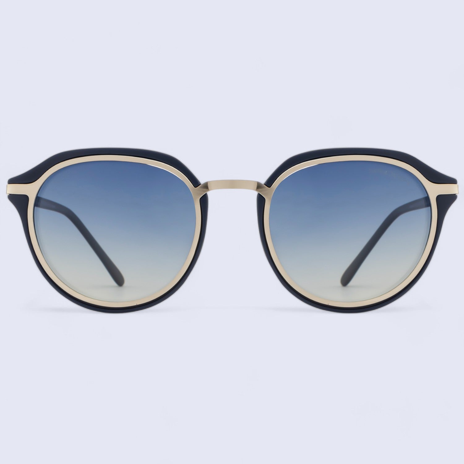 Modern Palindro Round Sunglasses Polarized Blue Gradient _1