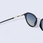 Modern Palindro Round Sunglasses Polarized Blue Gradient _4